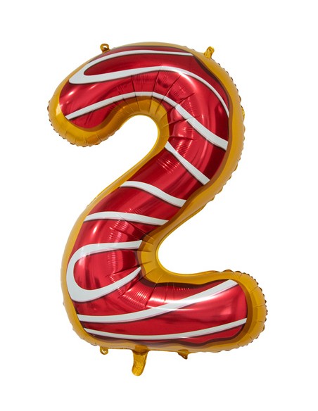 Palloncino Mylar Numero 2 Candy Mega 34" - 86cm - 1pz | G3S Party
