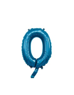 Palloncino Mylar Numero 3 Blu micro 7"-18 cm 5 pz. | G3S Party