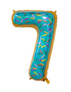 Palloncino Mylar Numero 7 Candy Mega 34" - 86cm - 1pz | G3S Party
