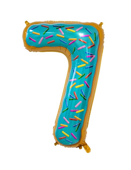 Palloncino Mylar Numero 7 Candy Mega 34" - 86cm - 1pz | G3S Party