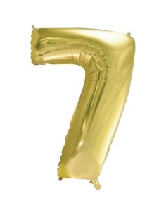 Palloncino Mylar Numero 7 Champagne Mega 40" - 101cm - 1pz | G3S Party