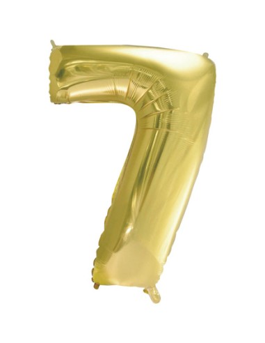 Palloncino Mylar Numero 7 Champagne Mega 40" - 101cm - 1pz | G3S Party