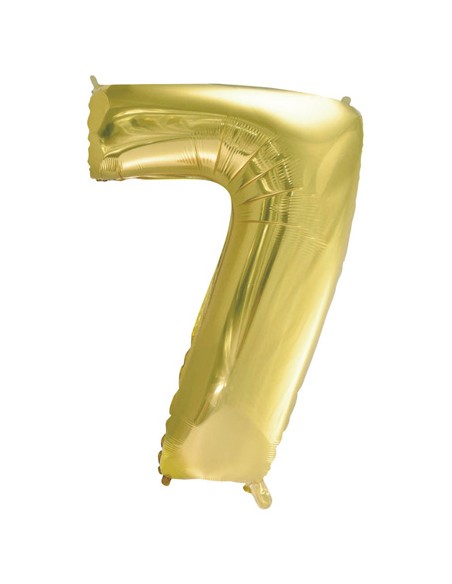 Palloncino Mylar Numero 7 Champagne Mega 40" - 101cm - 1pz | G3S Party