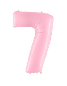 Palloncino Mylar Numero 7 Rosa Mega 40" - 101cm - 1pz | G3S Party