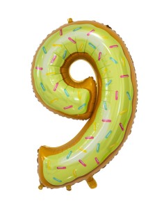 Palloncino Mylar Numero 9 Candy Mega 34" - 86cm - 1pz | G3S Party