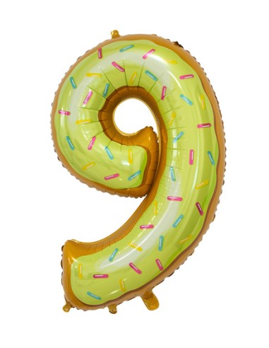 Palloncino Mylar Numero 9 Candy Mega 34" - 86cm - 1pz | G3S Party