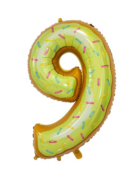 Palloncino Mylar Numero 9 Candy Mega 34" - 86cm - 1pz | G3S Party