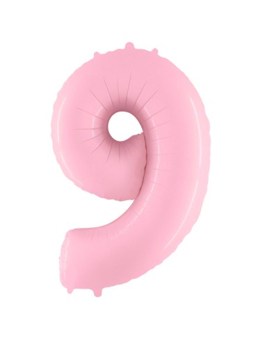 Palloncino Mylar Numero 9 Rosa Mega 40" - 101cm - 1pz | G3S Party