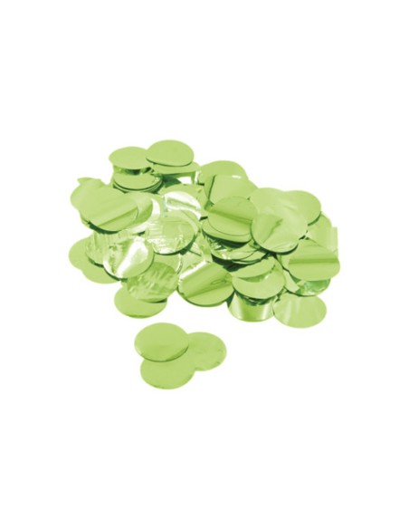 Coriandoli/Confetti metal verde lime xPall/for ball.2,3cm15g | G3S Party