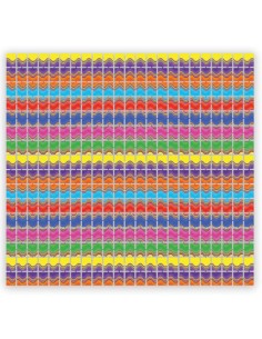 Foil Backdrop Multicolor Onde Colori Fashion 100 cm X 200 cm | G3S Party
