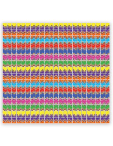 Foil Backdrop Multicolor Onde Colori Fashion 100 cm X 200 cm | G3S Party