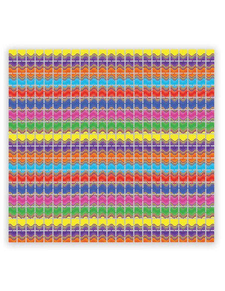 Foil Backdrop Multicolor Onde Colori Fashion 100 cm X 200 cm | G3S Party