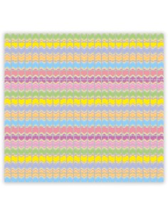 Foil Backdrop Multicolor Onde Colori Macron 100 cm X 200 cm | G3S Party
