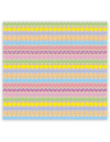 Foil Backdrop Multicolor Onde Colori Macron 100 cm X 200 cm | G3S Party