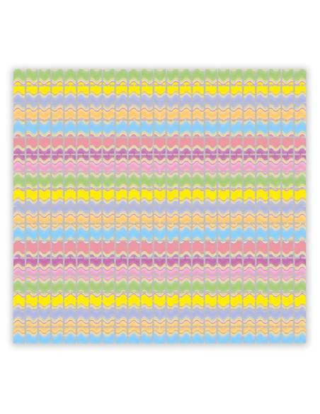 Foil Backdrop Multicolor Onde Colori Macron 100 cm X 200 cm | G3S Party