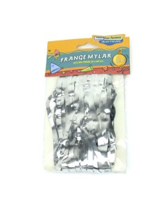 Frange in Mylar Argento con adesivo 1 pz 20x200 cm | G3S Party