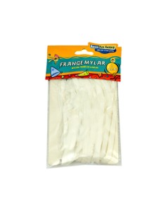 Frange in Mylar con adesivo Bianco 1pz 20x200cm | G3S Party