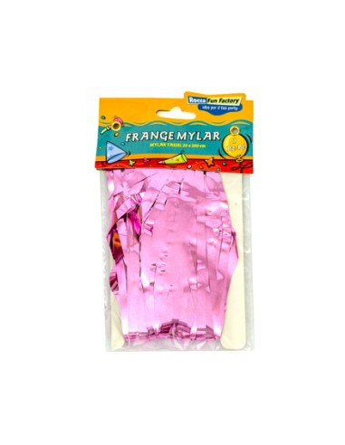 Frange in Mylar con adesivo Rosa 1pz 20x200cm | G3S Party