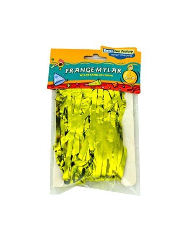 Frange in Mylar con adesivo Verdelime 1pz 20x200cm | G3S Party