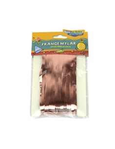 Frange in Mylar Rosa Gold con adesivo 1 pz 20x200 cm | G3S Party