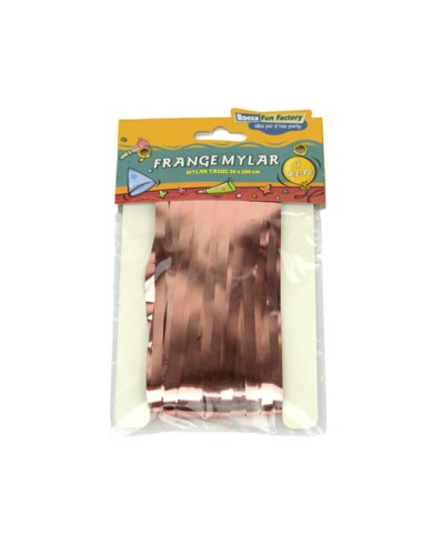 Frange in Mylar Rosa Gold con adesivo 1 pz 20x200 cm | G3S Party