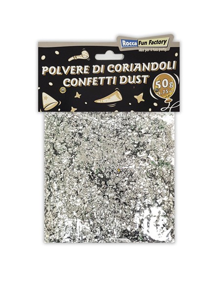 Polvere di Coriandoli Argento 50g-1,75oz | G3S Party