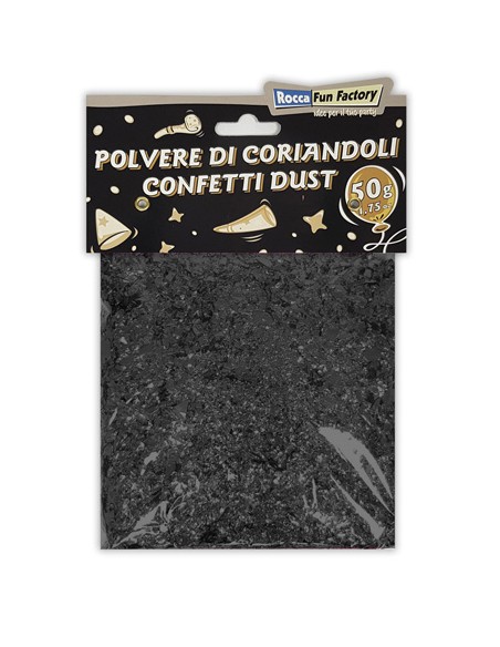 Polvere di Coriandoli Nero 50g-1,75oz | G3S Party