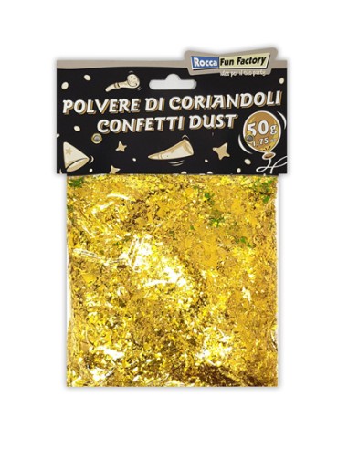 Polvere di Coriandoli Oro 50g-1,75oz | G3S Party