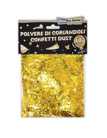 Polvere di Coriandoli Oro 50g-1,75oz | G3S Party