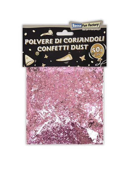 Polvere di Coriandoli Rosa 50g-1,75oz | G3S Party