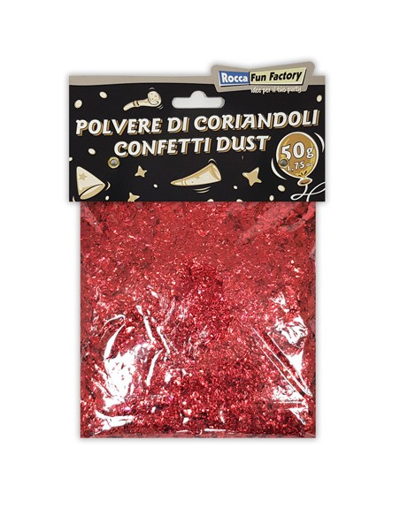 Polvere di Coriandoli Rosso 50g-1,75oz | G3S Party