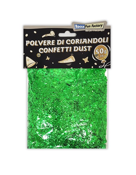 Polvere di Coriandoli Verde 50g-1,75oz | G3S Party