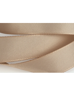 Nastro Grosgrain 20 mm x 50 m - Beige - vista bobina 2