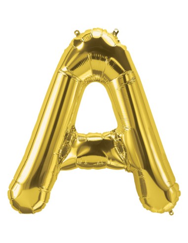 Palloncino Mylar Lettera A Oro Mega 40" - 101cm - 1pz | G3S Party