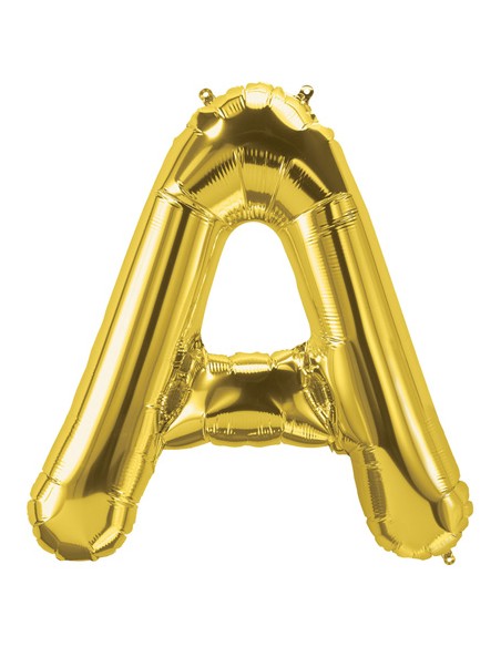 Palloncino Mylar Lettera A Oro Mega 40" - 101cm - 1pz | G3S Party
