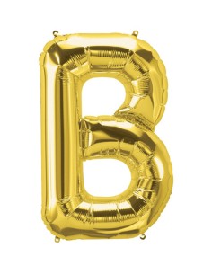 Palloncino Mylar Lettera B Oro Mega 40" - 101cm - 1pz | G3S Party