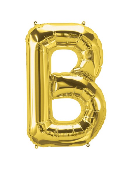 Palloncino Mylar Lettera B Oro Mega 40" - 101cm - 1pz | G3S Party