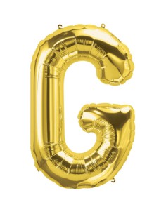 Palloncino Mylar Lettera G Oro Mega 40" - 101cm - 1pz | G3S Party