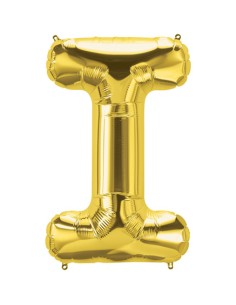Palloncino Mylar Lettera I Oro Mega 40" - 101cm - 1pz | G3S Party