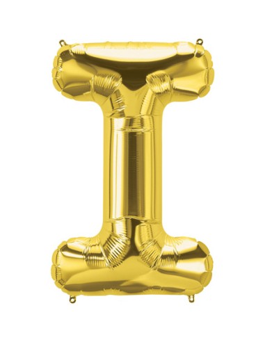 Palloncino Mylar Lettera I Oro Mega 40" - 101cm - 1pz | G3S Party