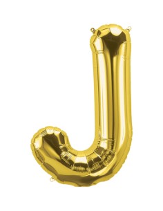 Palloncino Mylar Lettera J Oro Mega 40" - 101cm - 1pz | G3S Party