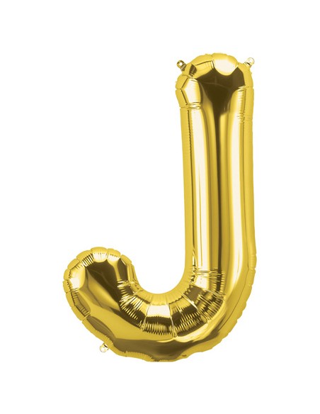 Palloncino Mylar Lettera J Oro Mega 40" - 101cm - 1pz | G3S Party