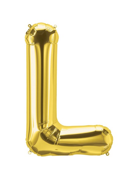 Palloncino Mylar Lettera L Oro Mega 40" - 101cm - 1pz | G3S Party