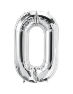 Palloncino Mylar Lettera O Argento Mega 40" - 101cm - 1pz | G3S Party