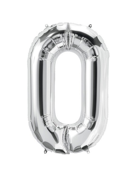 Palloncino Mylar Lettera O Argento Mega 40" - 101cm - 1pz | G3S Party