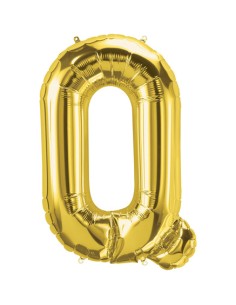 Palloncino Mylar Lettera Q Oro Mega 40" - 101cm - 1pz | G3S Party