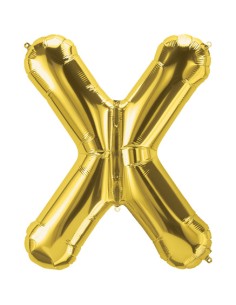 Palloncino Mylar Lettera X Oro Mega 40" - 101cm - 1pz | G3S Party