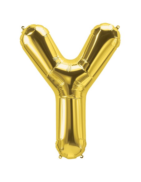Palloncino Mylar Lettera Y Oro Mega 40" - 101cm - 1pz | G3S Party