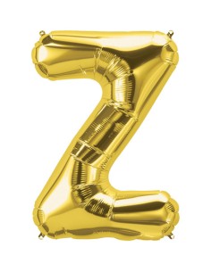 Palloncino Mylar Lettera Z Oro Mega 40" - 101cm - 1pz | G3S Party