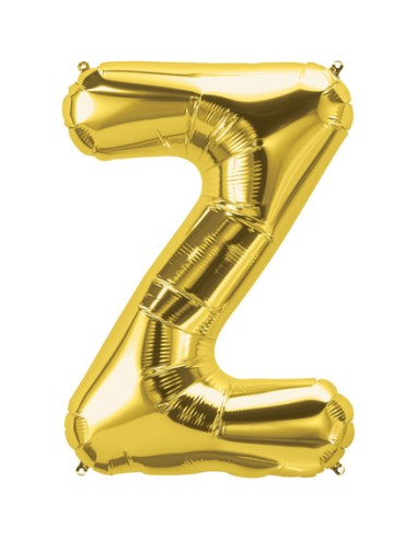 Palloncino Mylar Lettera Z Oro Mega 40" - 101cm - 1pz | G3S Party